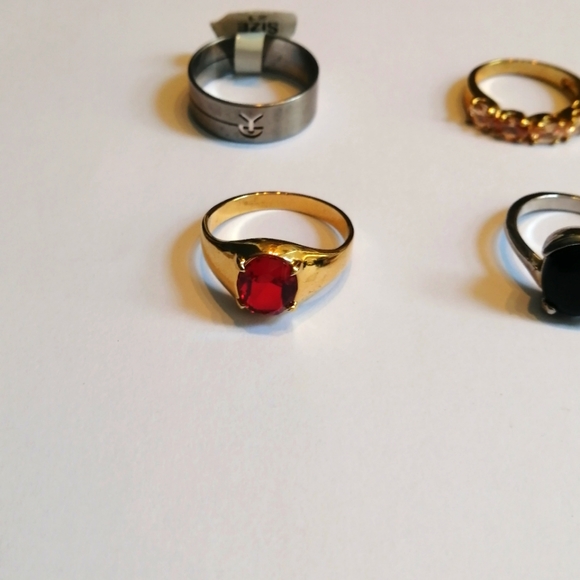 6 Rings Mystery Box, Mix of 18K GP, NWT, SS - Picture 7 of 8